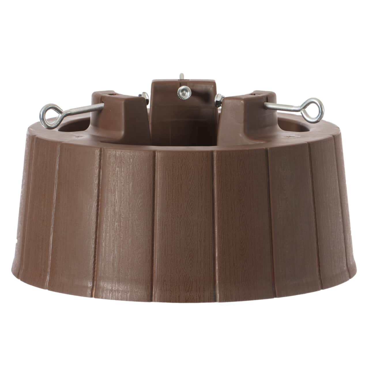 Gardenised Brown Plastic Adjustable Christmas Tree Stand